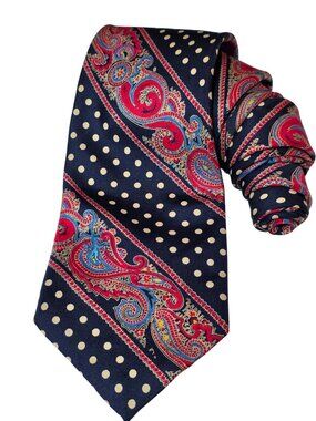 Bronzini Paisely Silk Tie (SKU#1190)